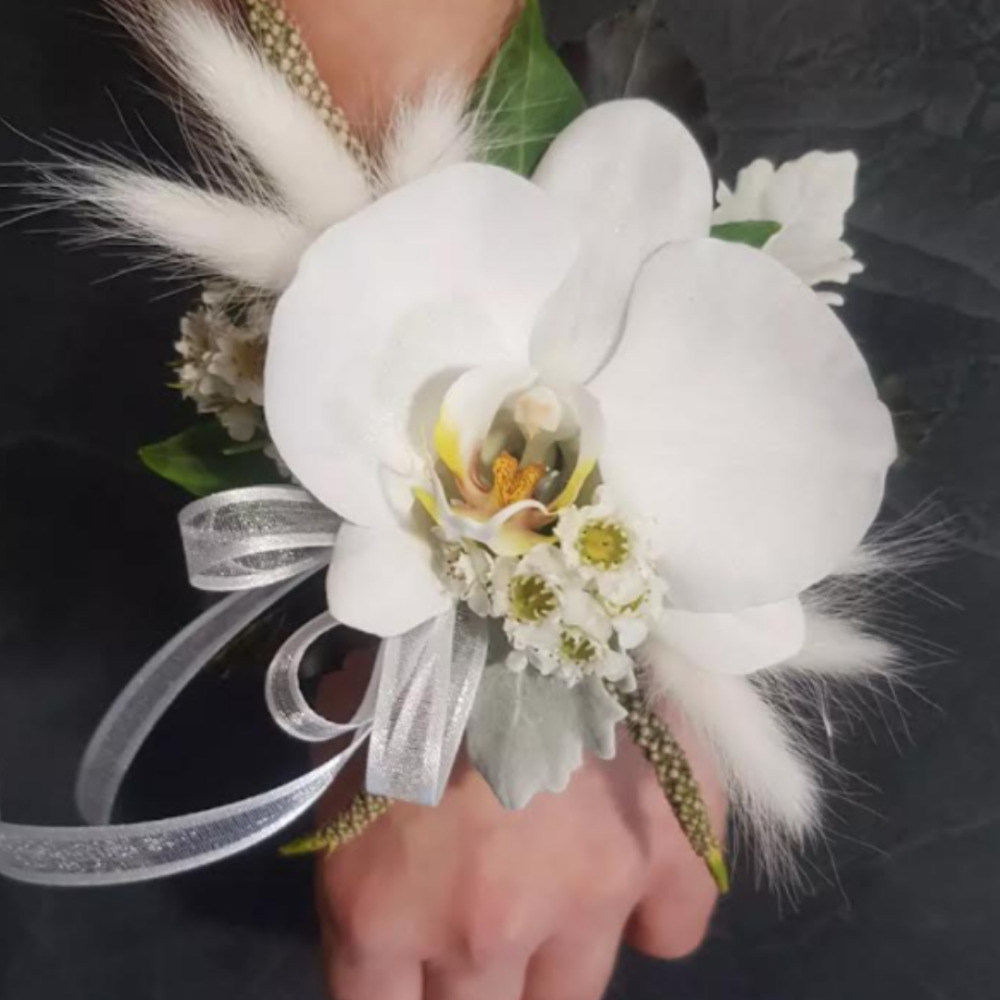 Phalaenopsis White Wrist Corsage 